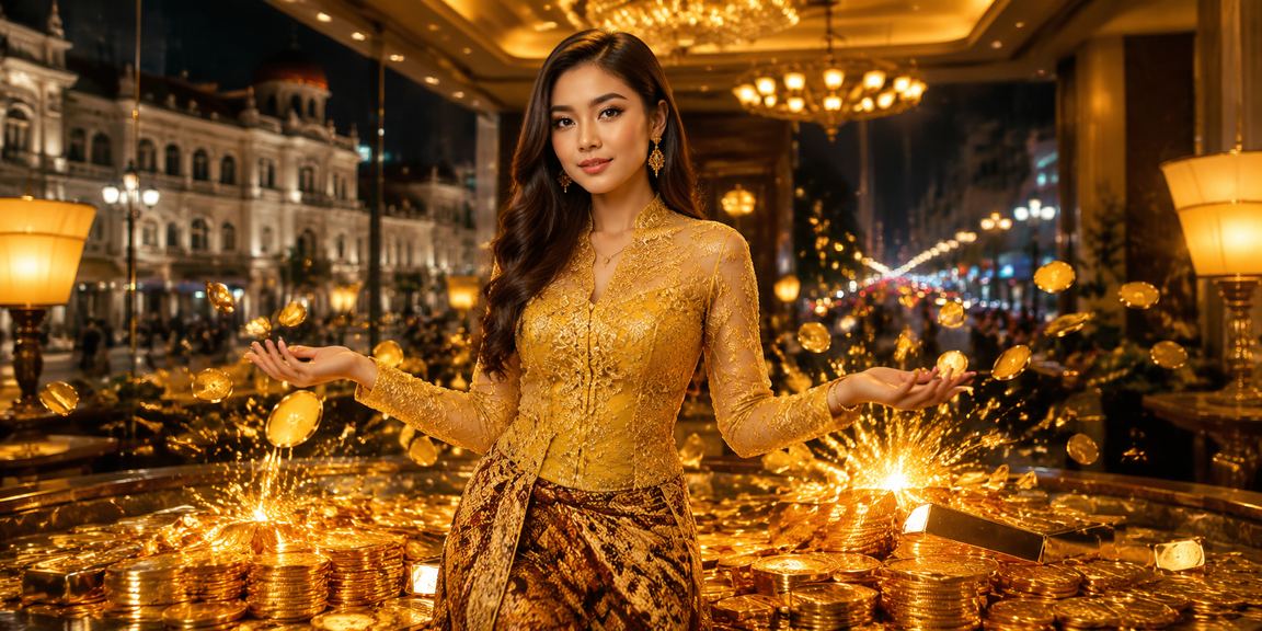 Suasana pasar malam yang ramai sebagai analogi jackpot yang penuh kejutan dan antusiasme
